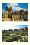 Carte postale Jardins du Prieuré et site prieural.