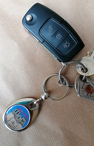 Porte-cl&eacute; jeton