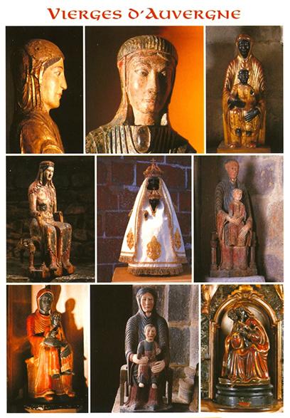 Cartes postales les vierges romanes